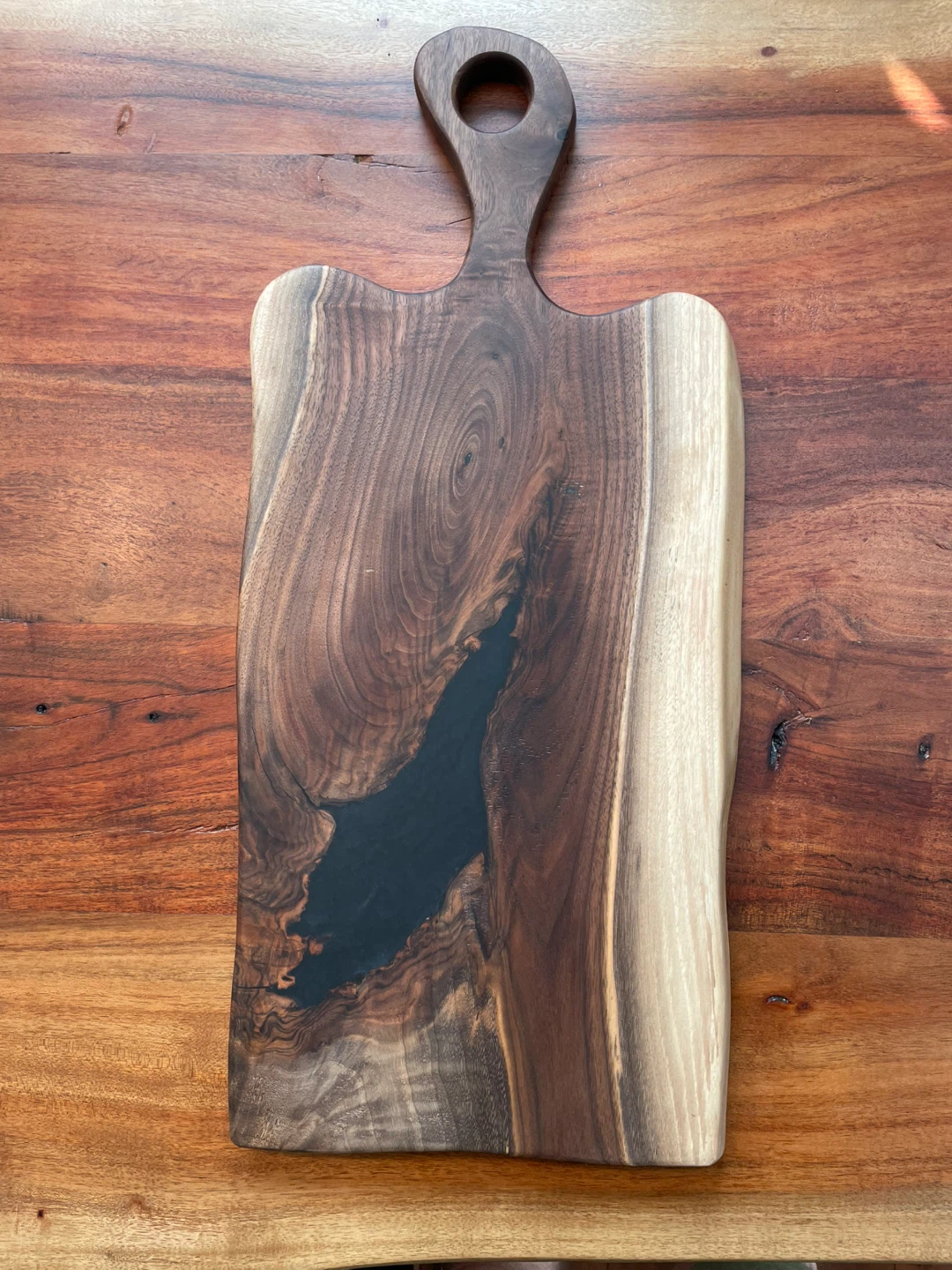 Live Edge Walnut Epoxy Serving Board - photo 2