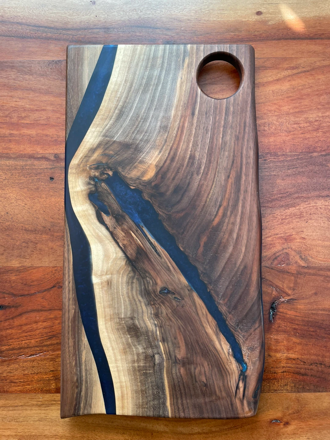 Live Edge Walnut Epoxy Serving Board - photo 4