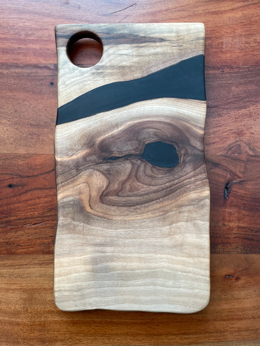 Live Edge Walnut Epoxy Serving Board - photo 5