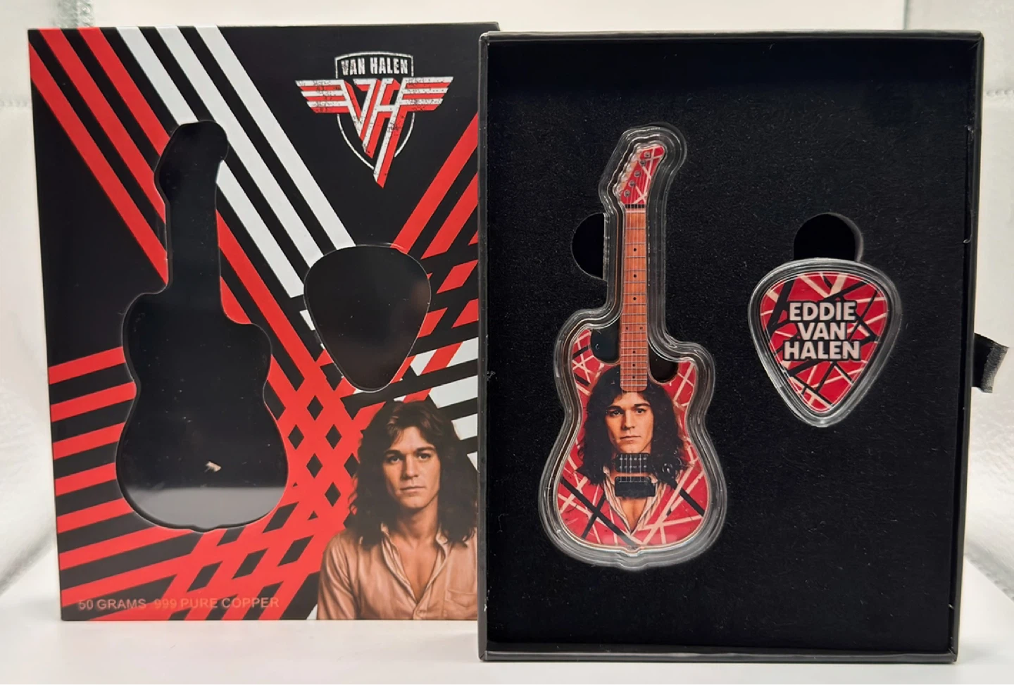 Eddie Van Halen Copper Guitar and Pick Set