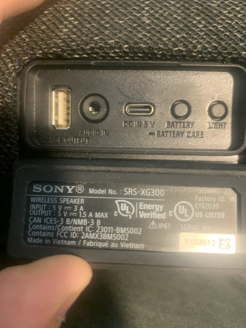 Sony SRS XG-300 Bluetooth Speaker - photo 2