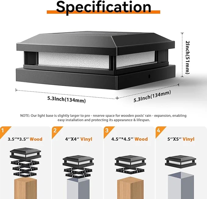 Brightever Solar Post Cap Lights (12 Pack) - photo 4