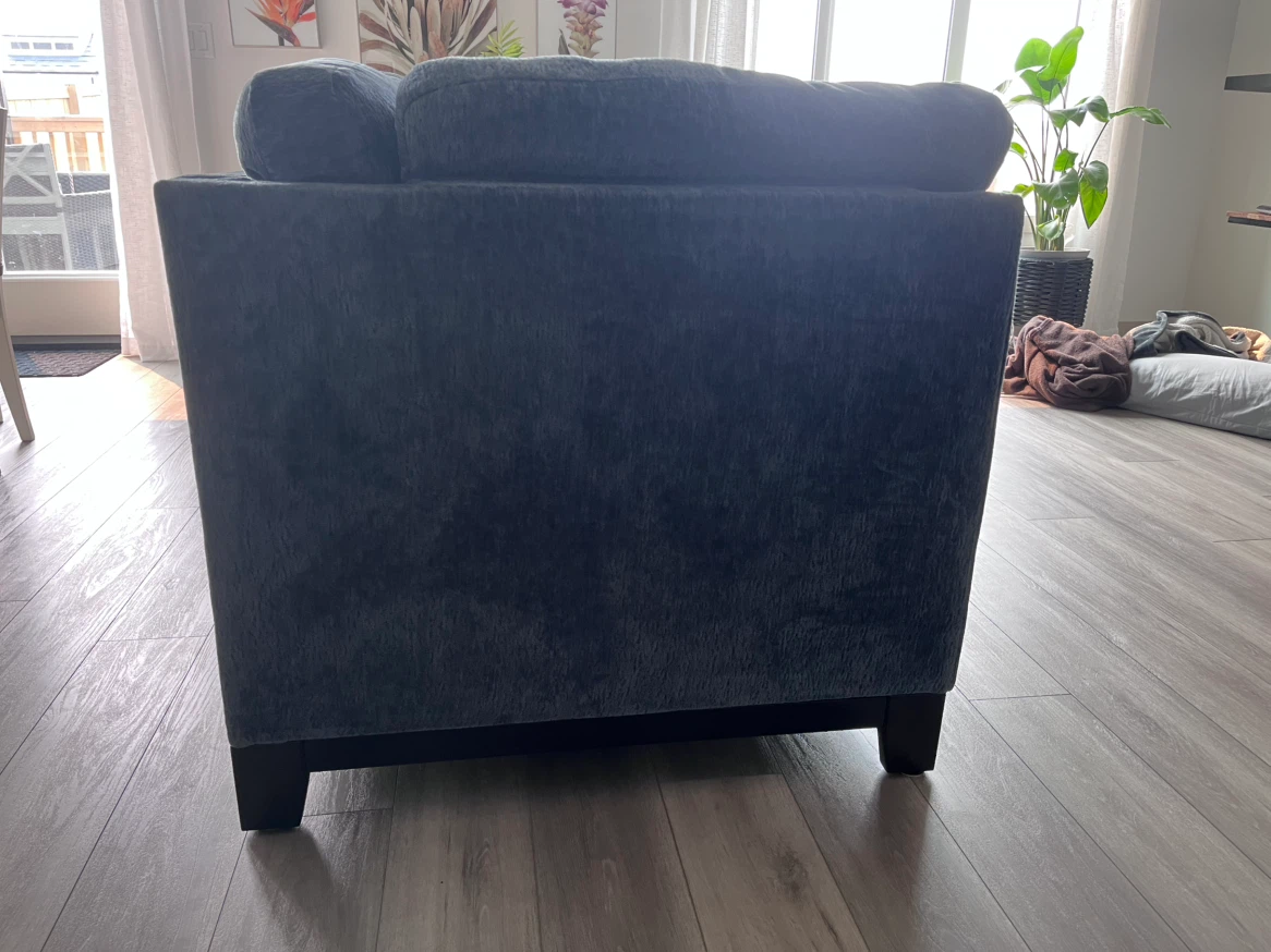Blue Three-Seater Sofa - photo 4