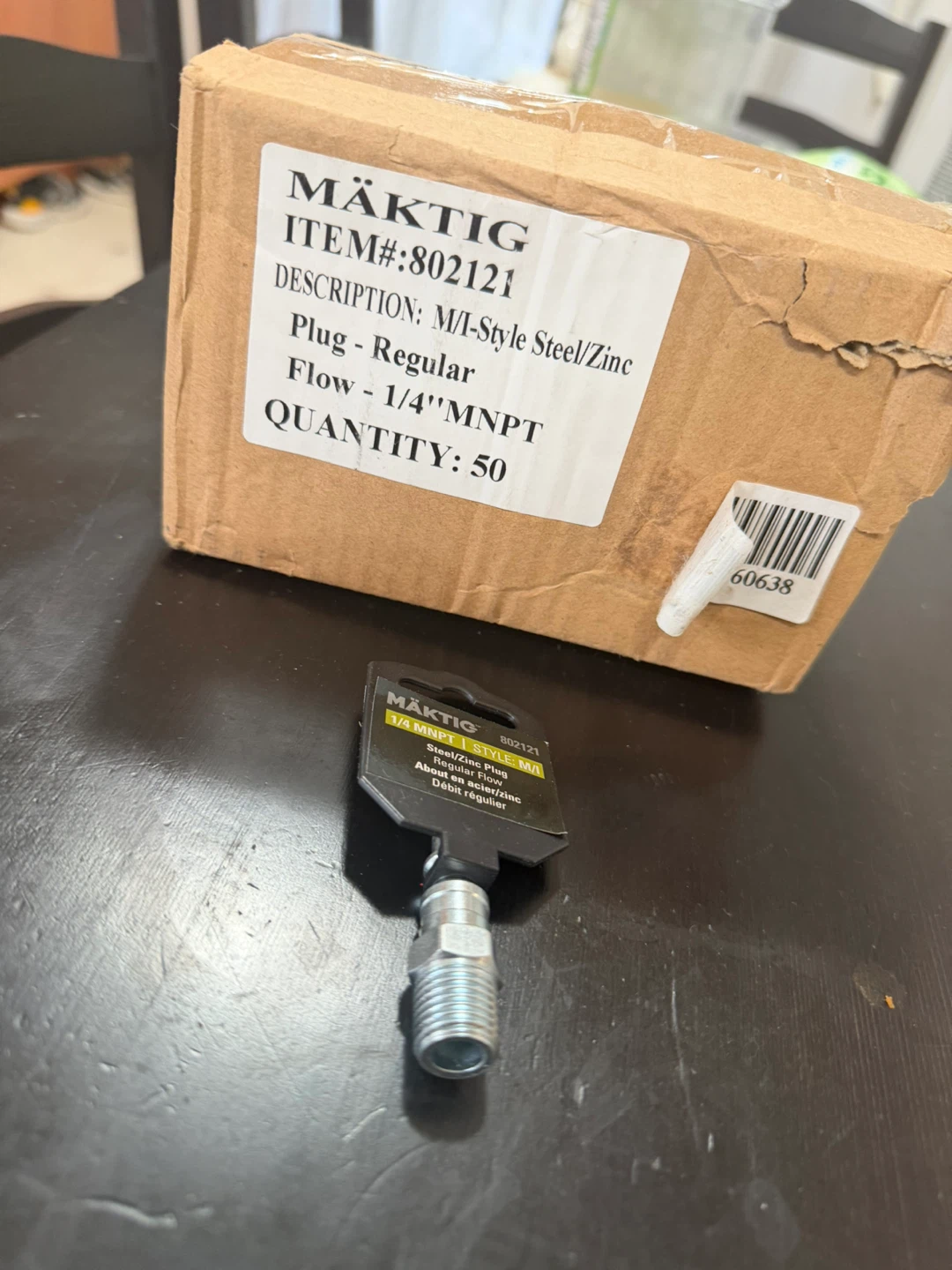 Mäktig M/I-Style Steel/Zinc Plugs - 50 Pack