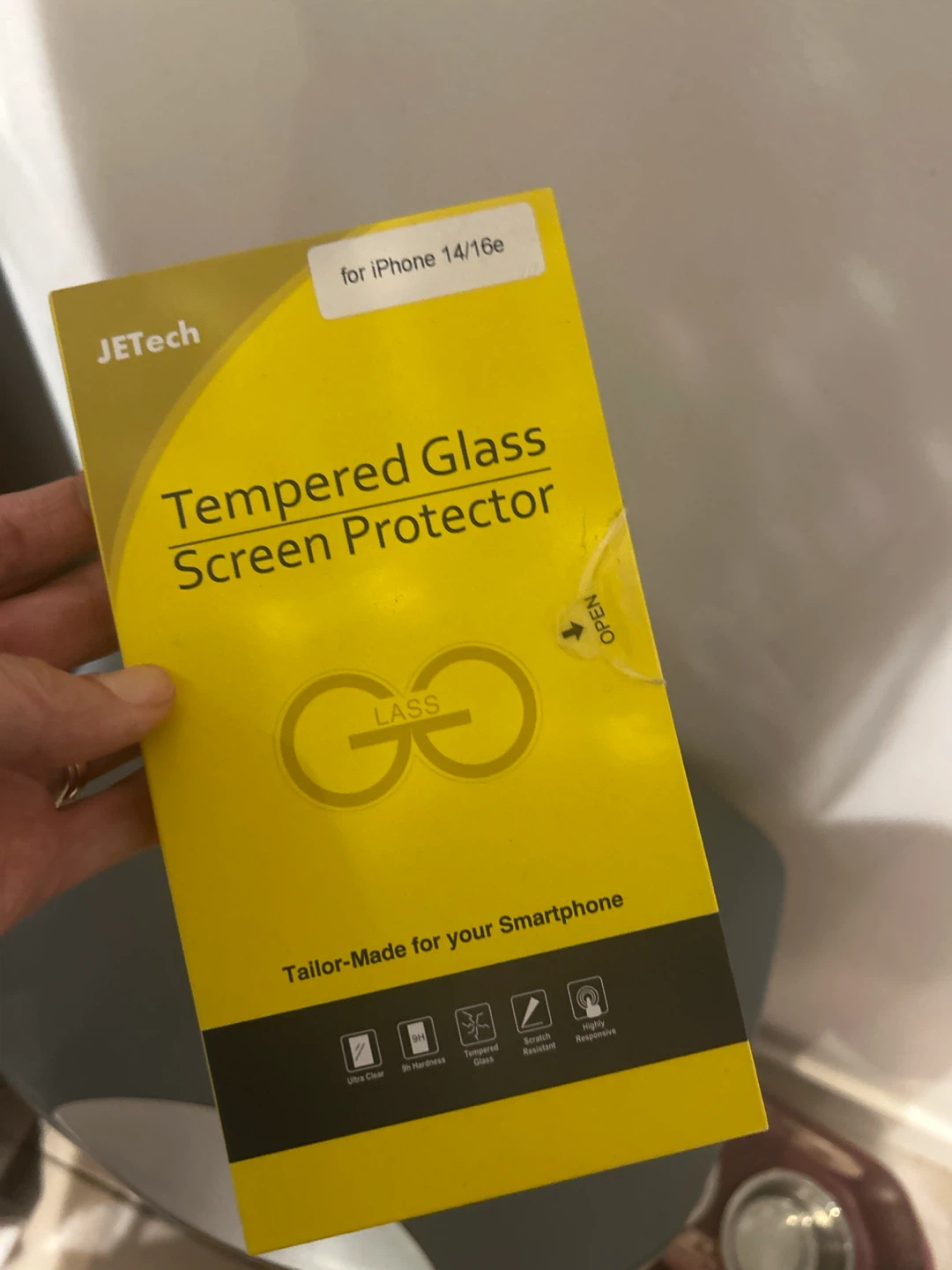 JETech Tempered Glass Screen Protector for iPhone 14/14 Plus