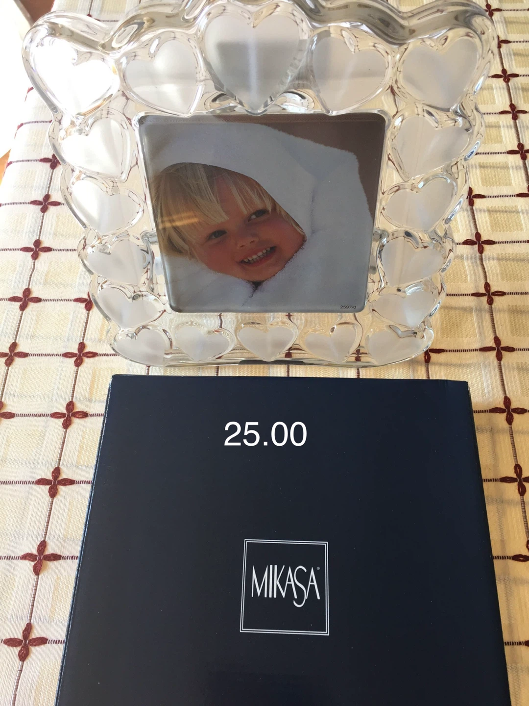 Mikasa crystal Picture Frame