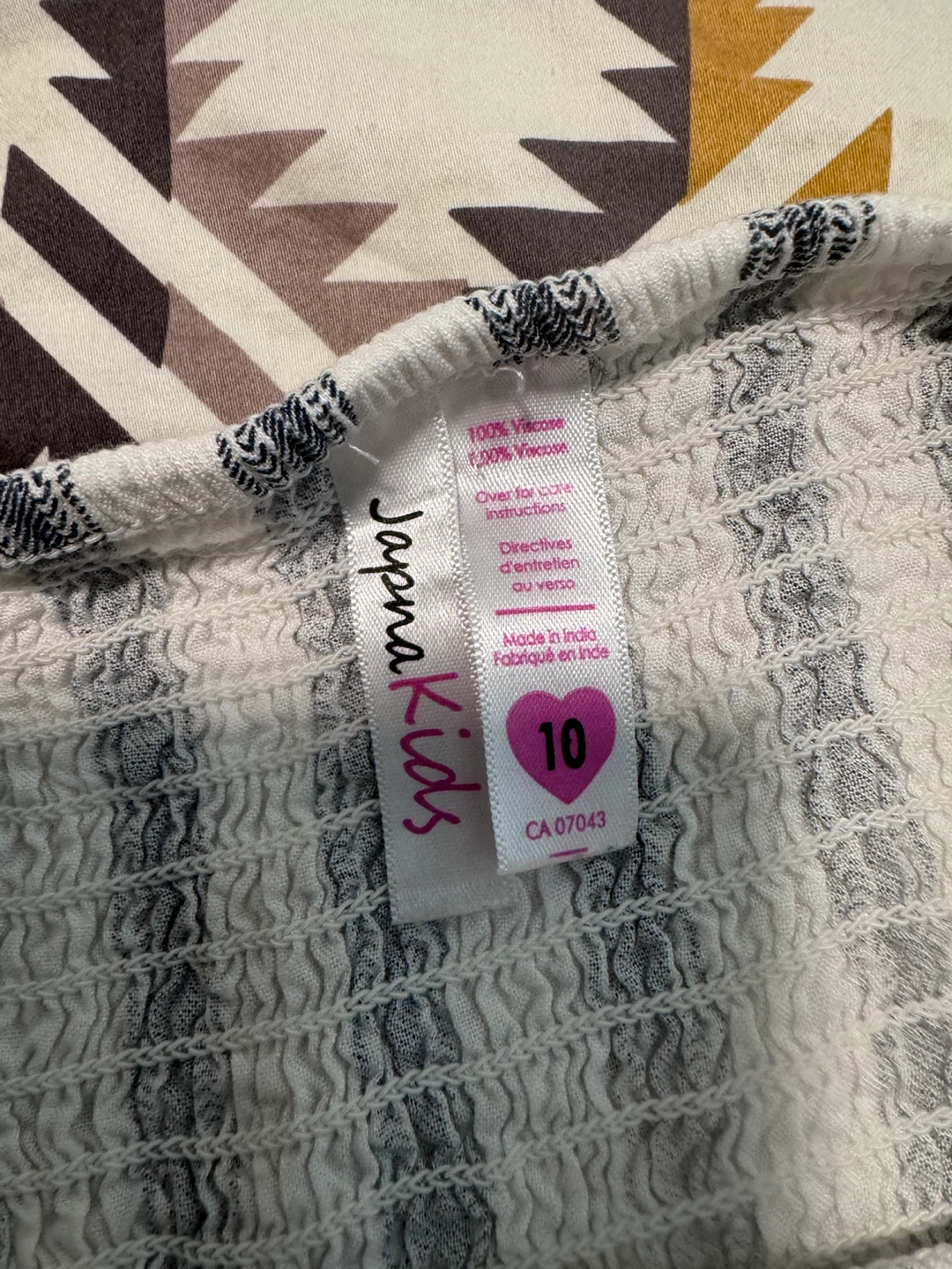 Japna Kids Striped Jumpsuit Size 10 - photo 2
