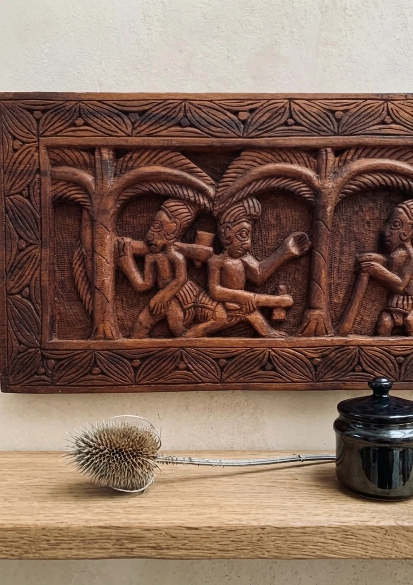 Wooden Carved Panel Wall Art