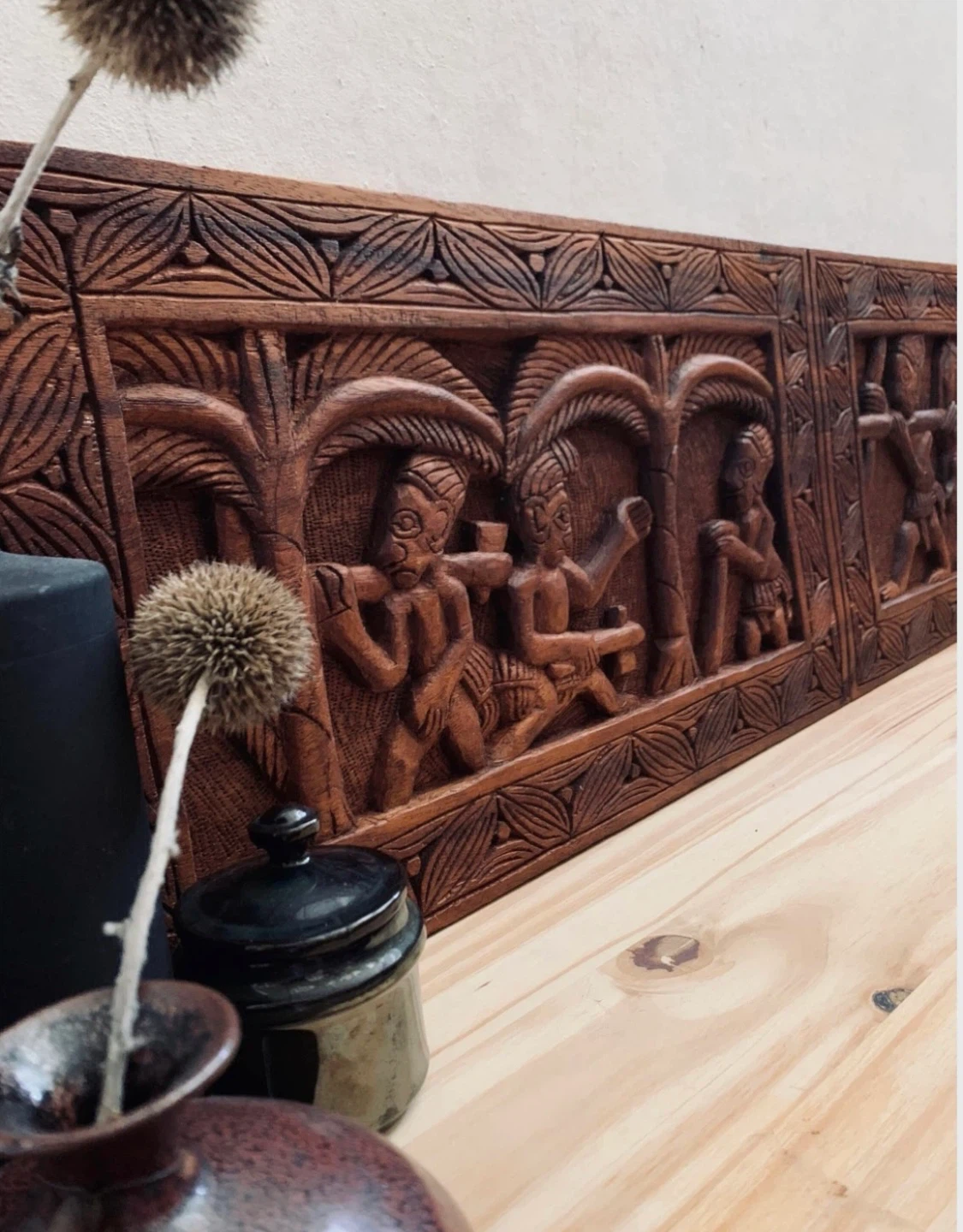 Wooden Carved Panel Wall Art - photo 3