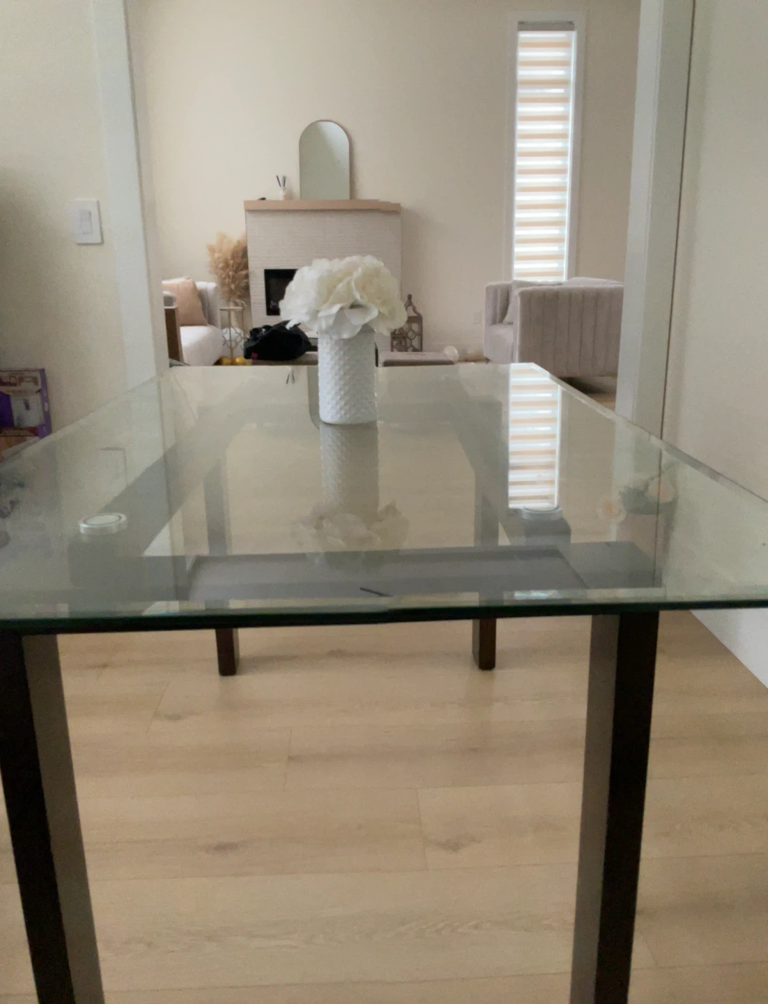 Glass Top Dining Table - photo 2