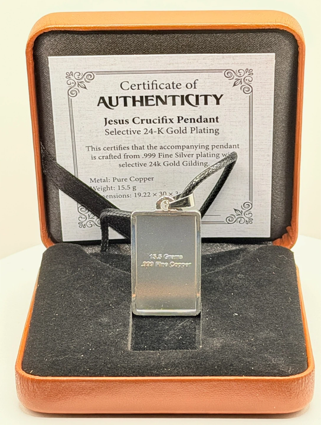 Jesus Crucifix Pendant with 24K Gold Plating - photo 3