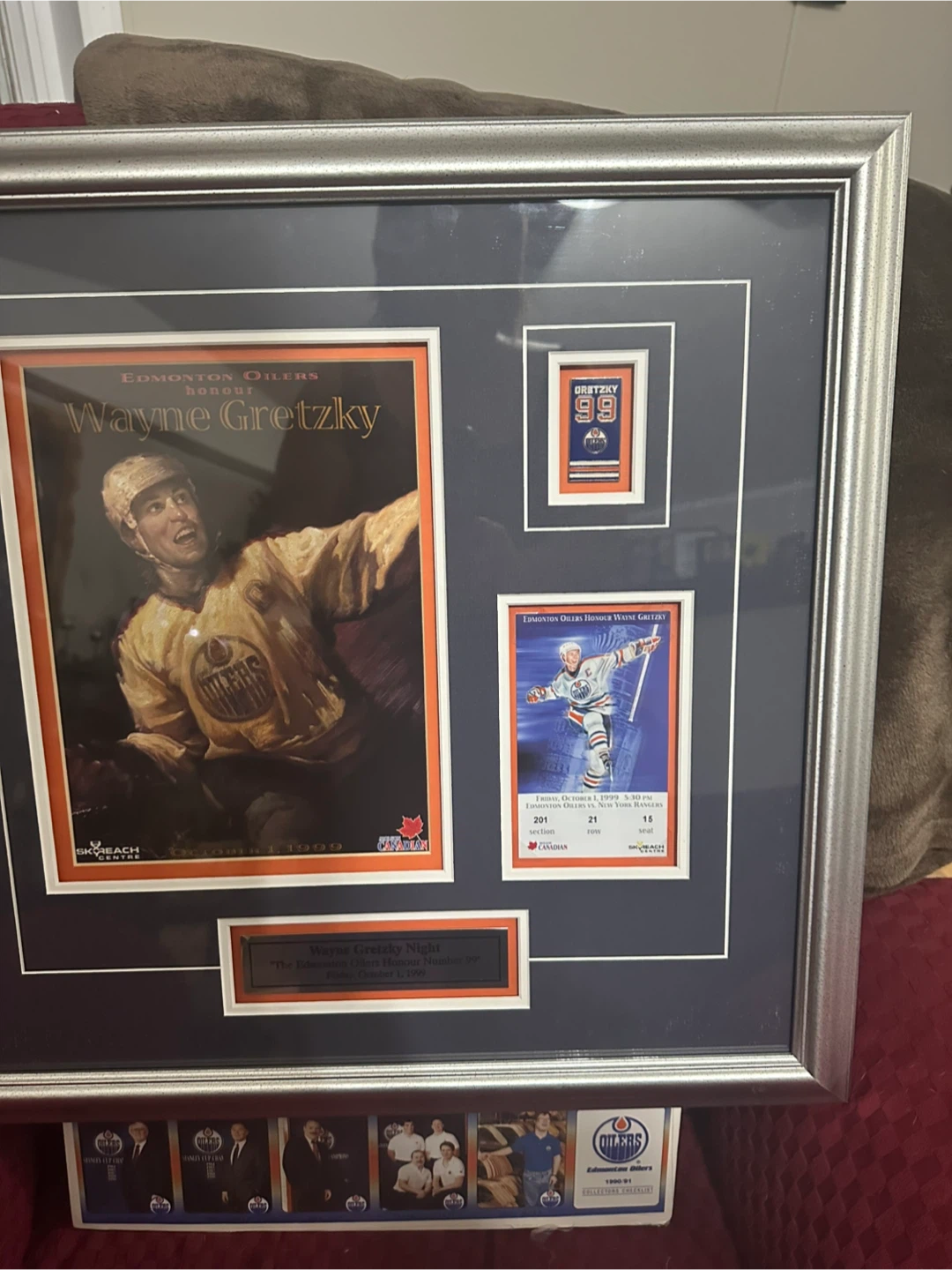 Wayne Gretzky Edmonton Oilers Framed Commemorative Set