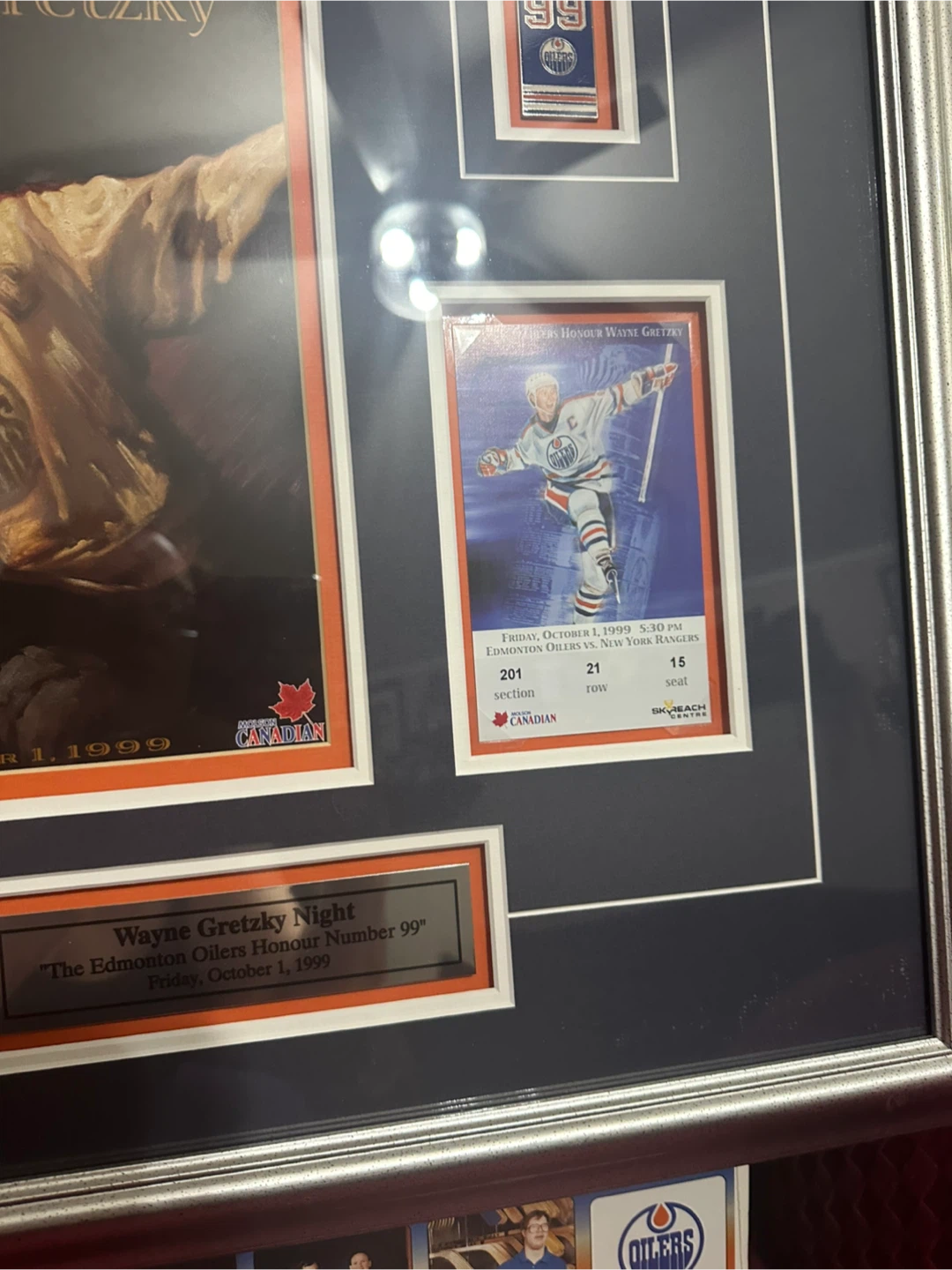 Wayne Gretzky Edmonton Oilers Framed Commemorative Set - photo 2