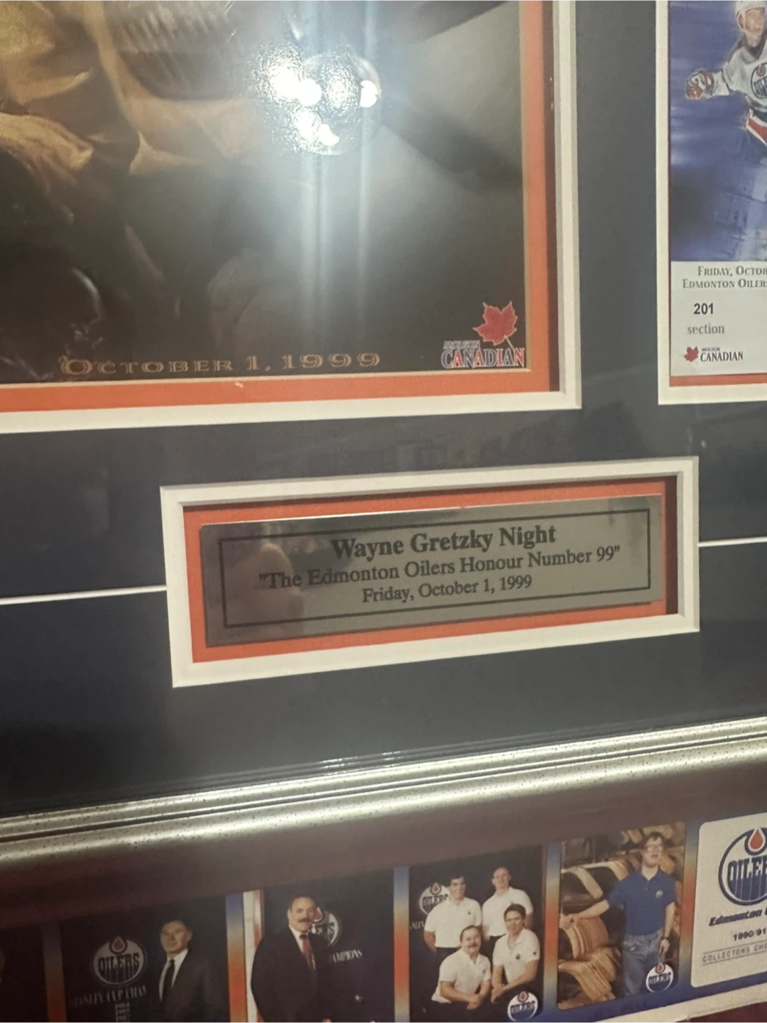 Wayne Gretzky Edmonton Oilers Framed Commemorative Set - photo 3