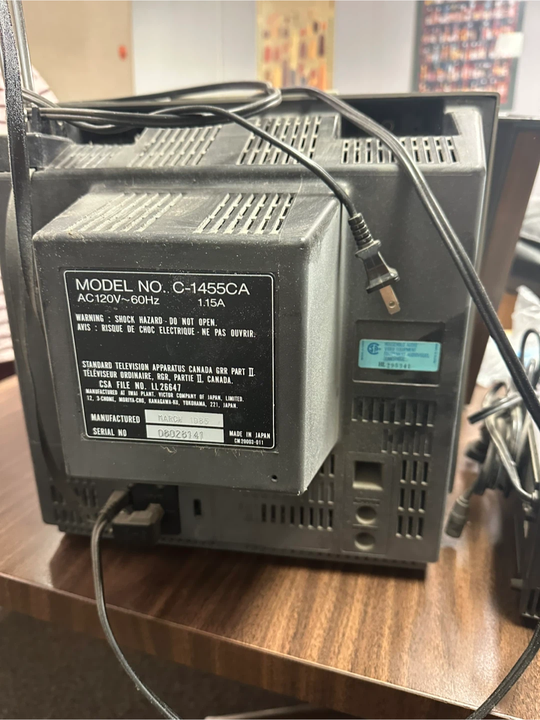 JVC C-1455CA Vintage Television - photo 3