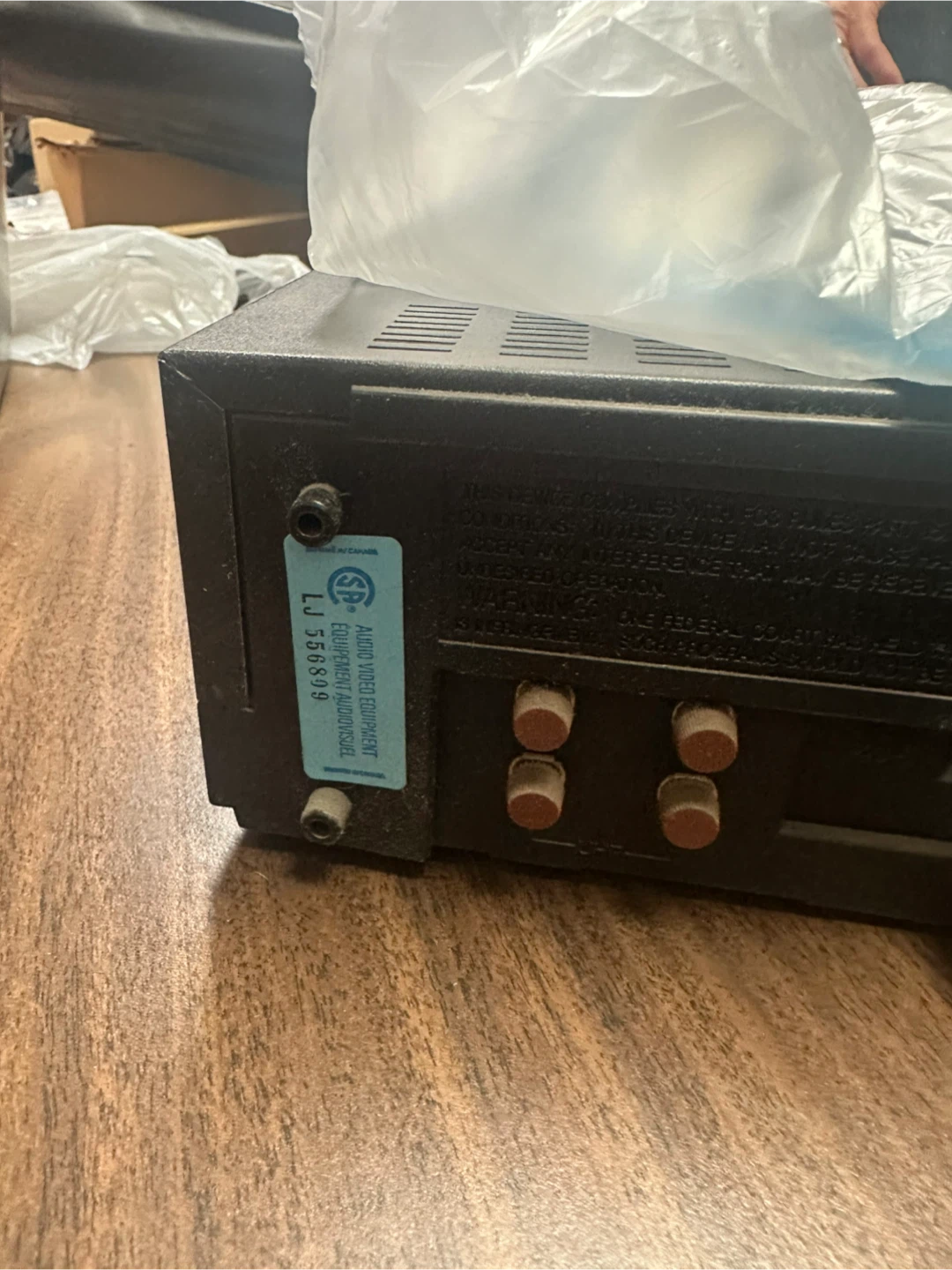 Samsung VT7258C VCR - photo 4