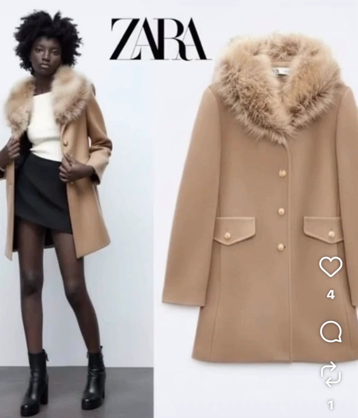 Wool Blend Coat - photo 2