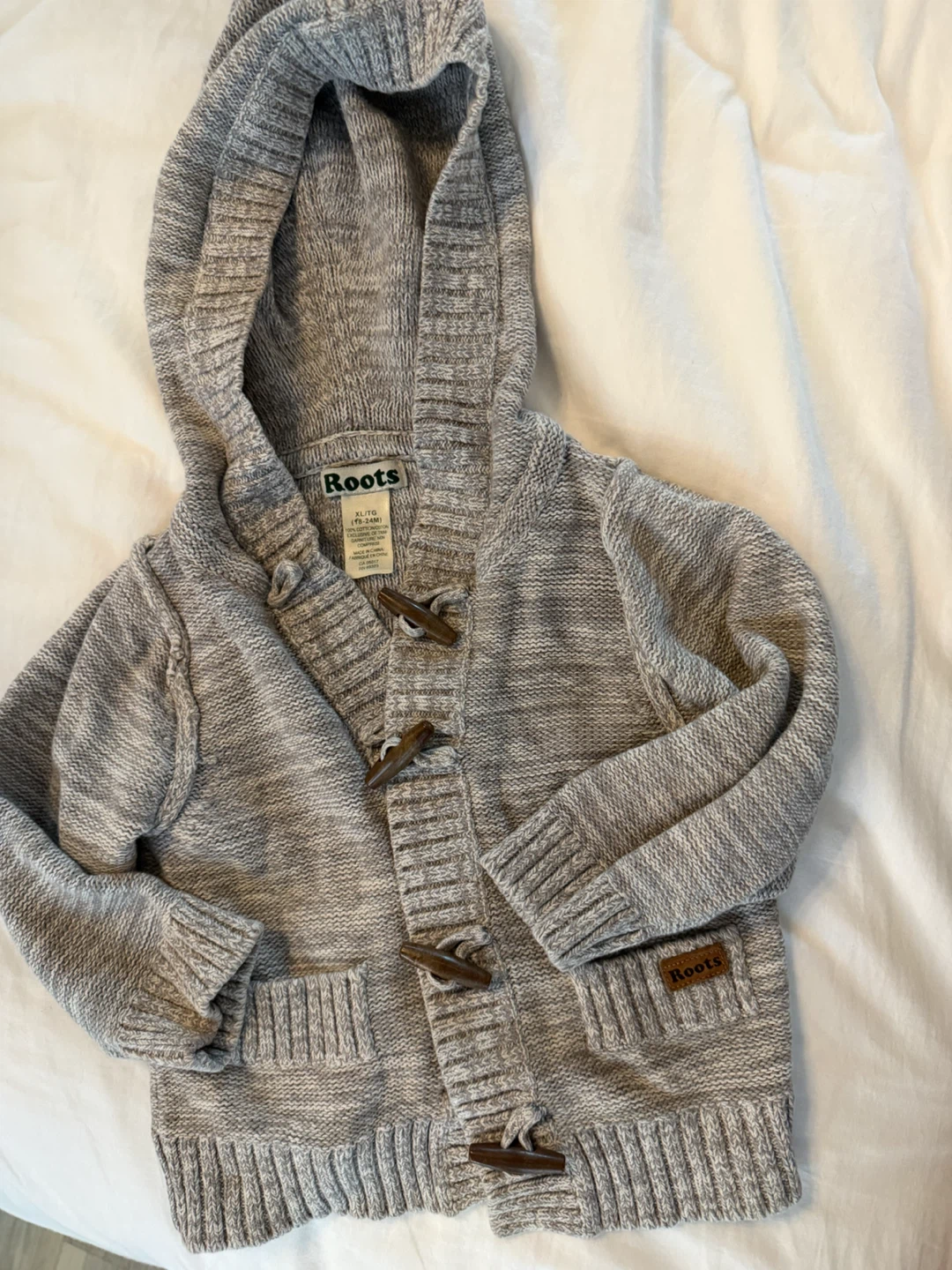 Roots Toddler Knit Toggle Cardigan