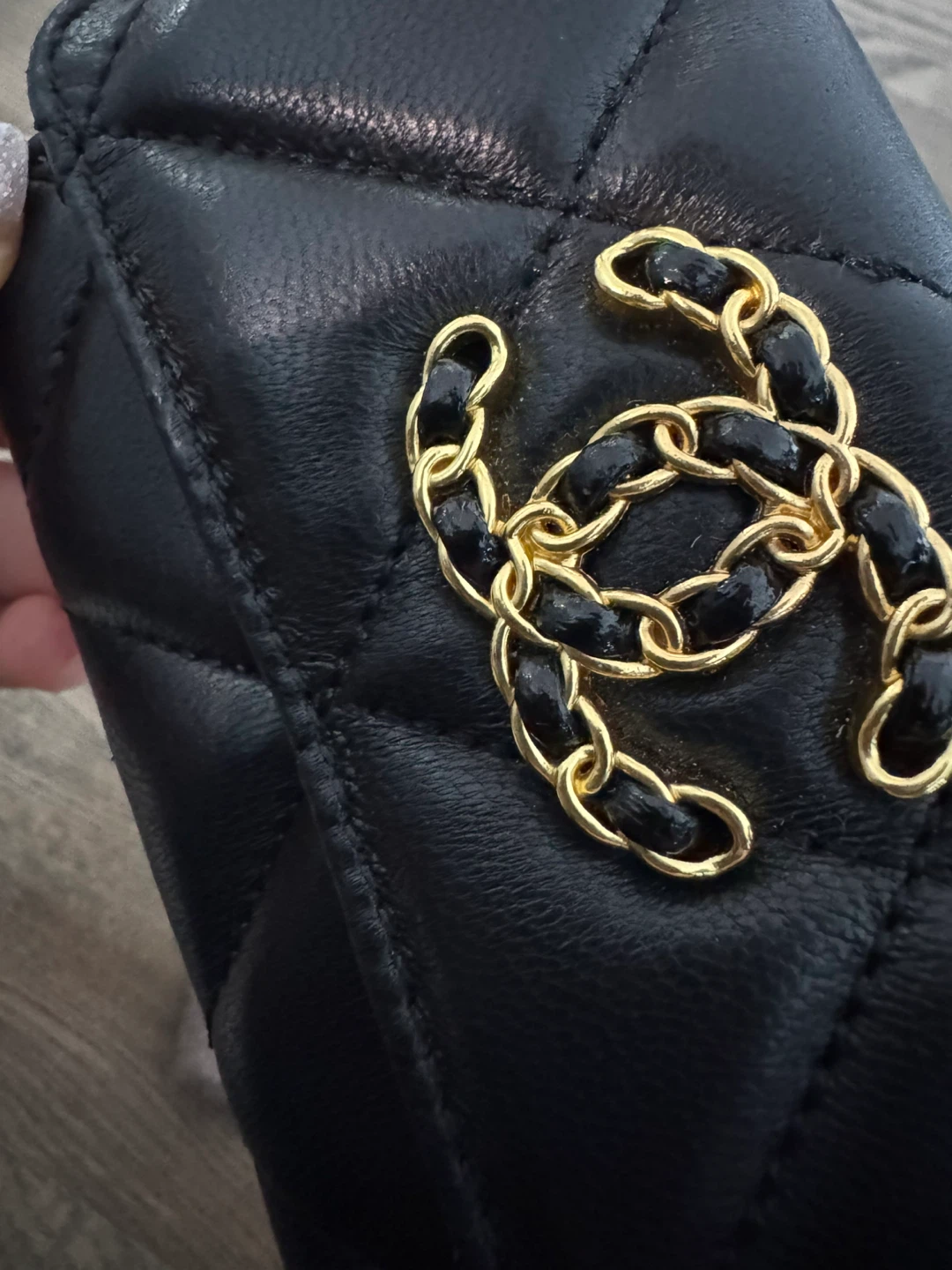 Chanel Black sheepskin Leather Wallet - photo 3
