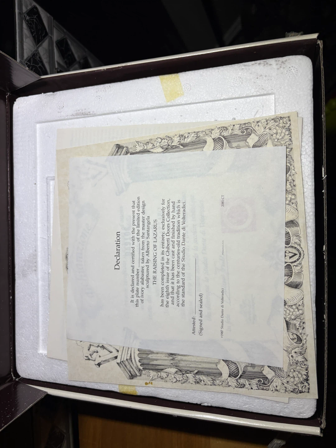 Studio Dante di Volteradici The Raising of Lazarus Plate - photo 4