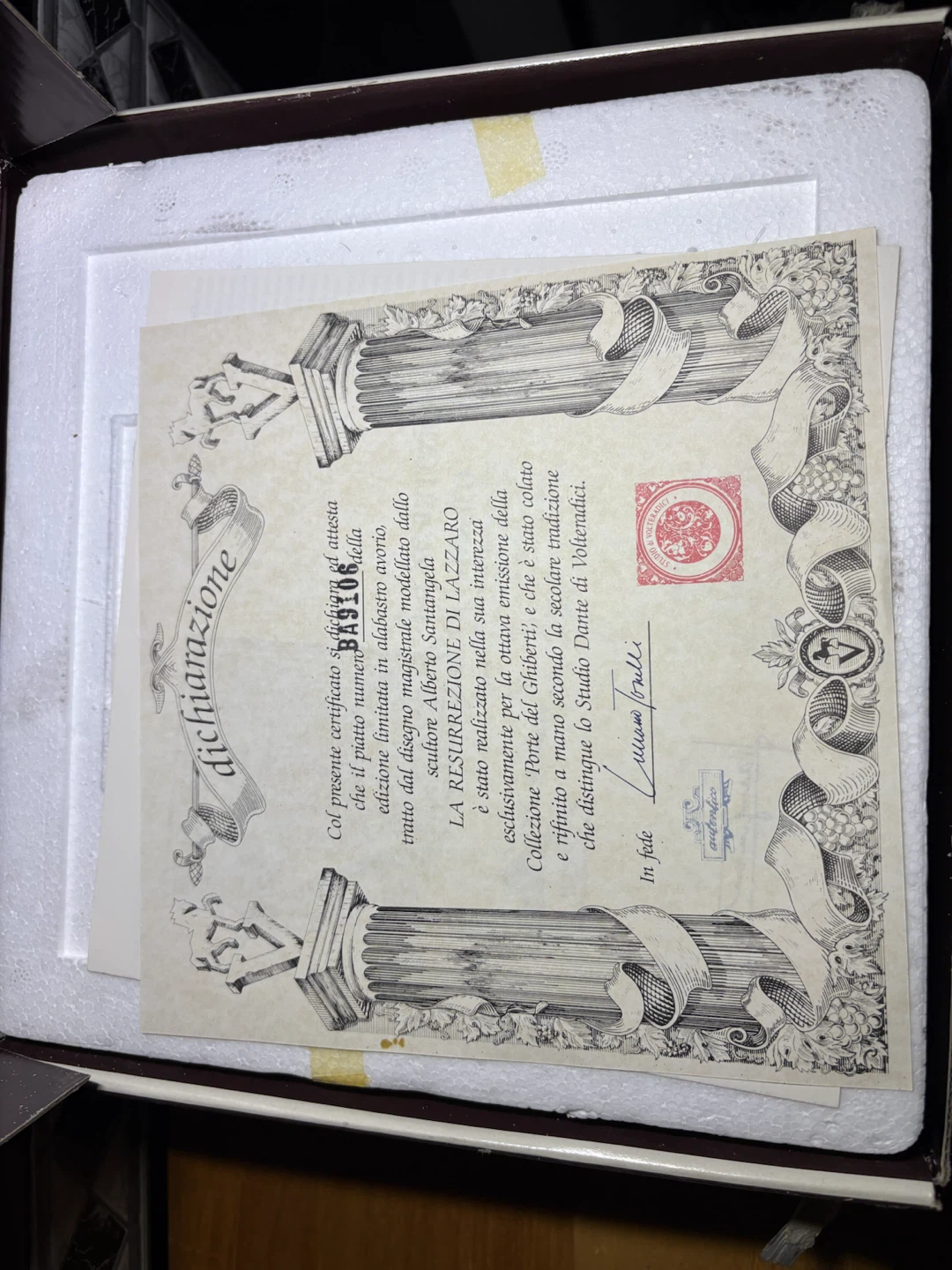 Studio Dante di Volteradici The Raising of Lazarus Plate - photo 5