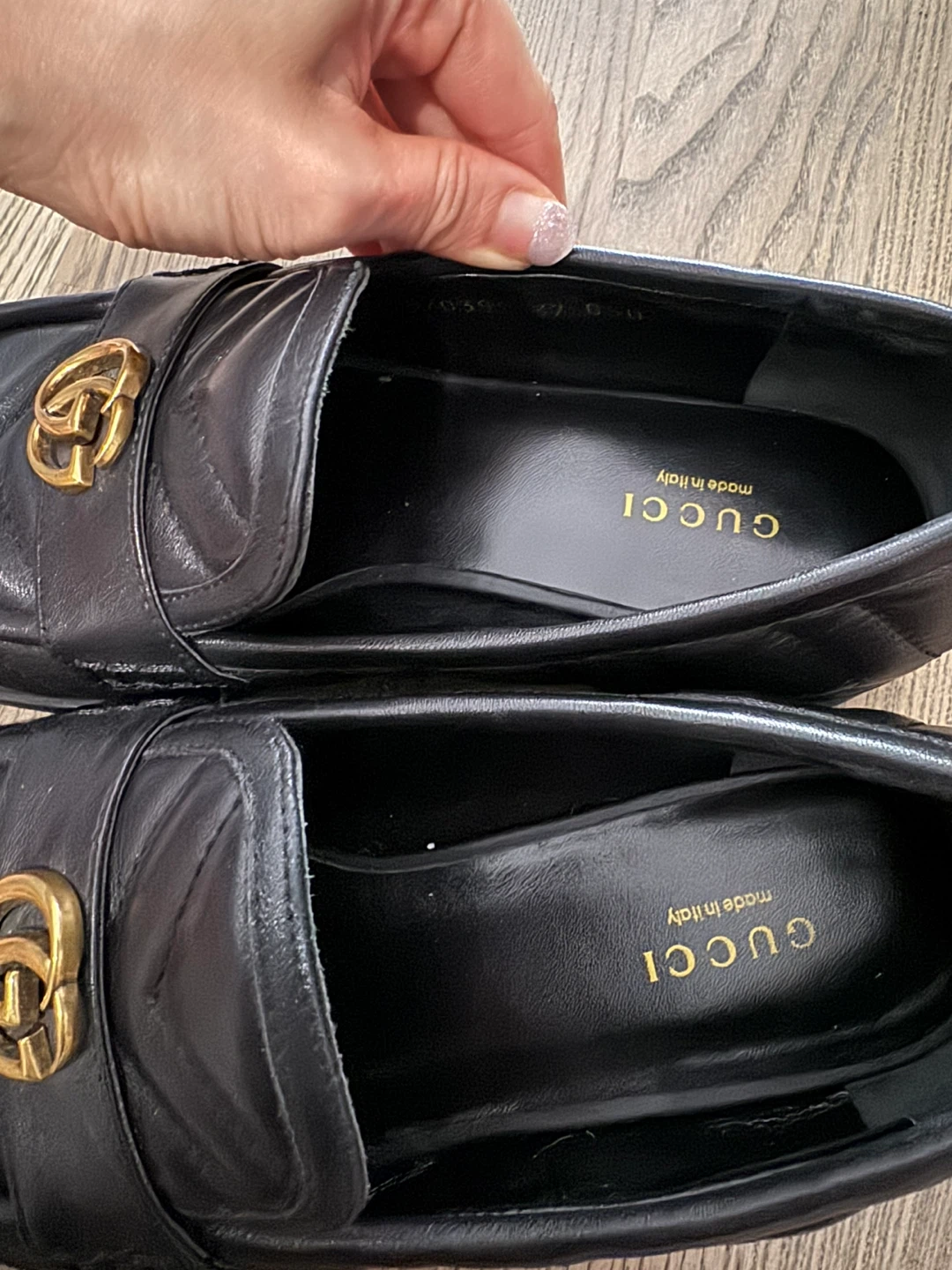 Authentic Gucci GG Marmont Matelassé Loafers Black - photo 2