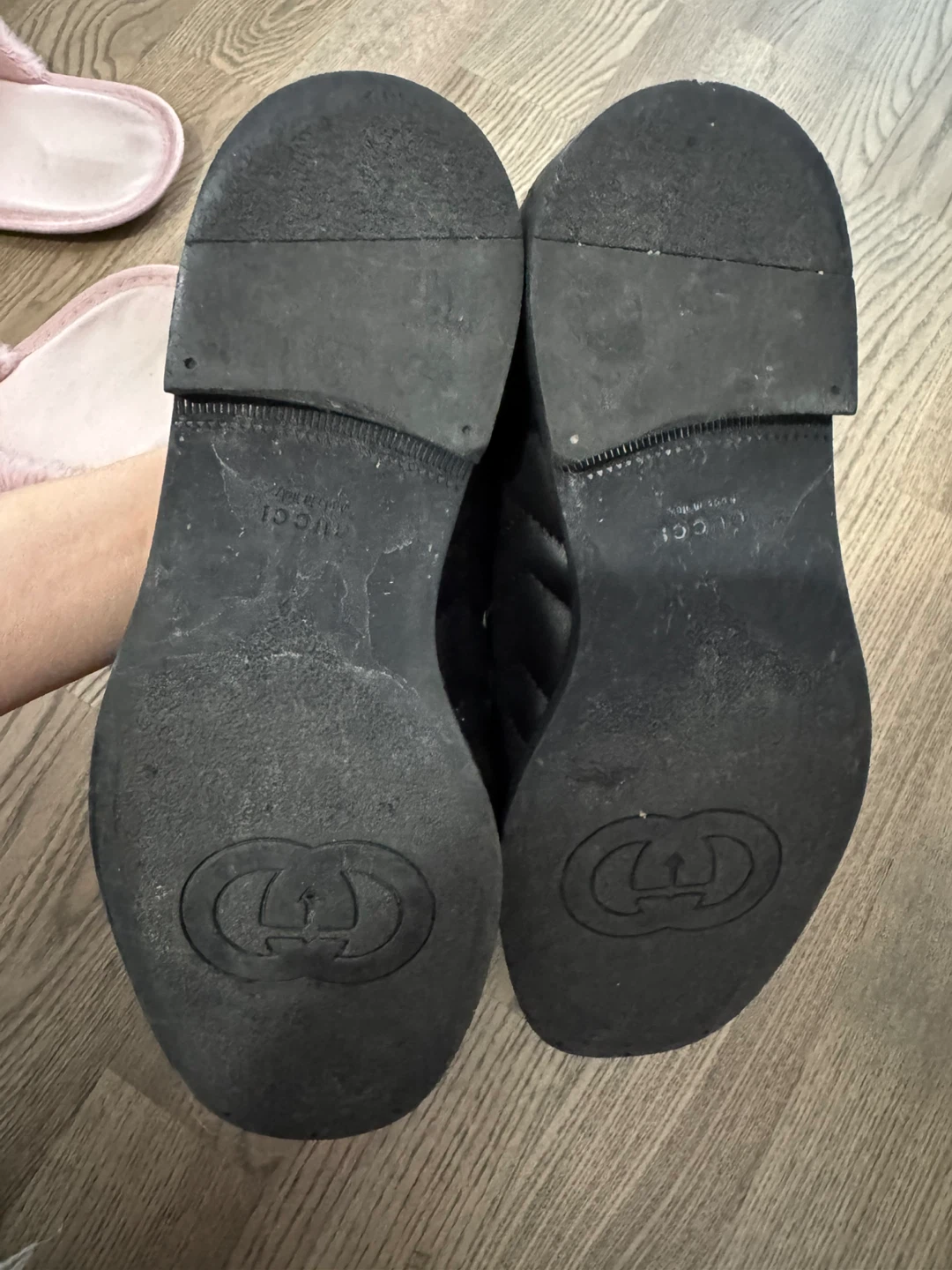 Authentic Gucci GG Marmont Matelassé Loafers Black - photo 4