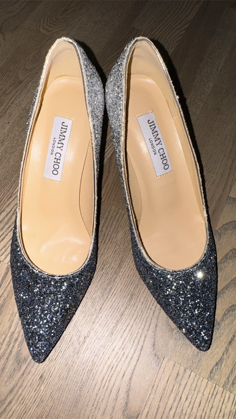 Jimmy Choo Glitter Heels Size 37 - photo 4