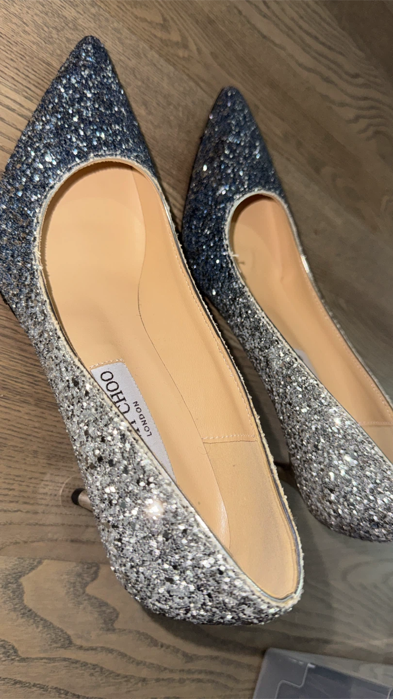 Jimmy Choo Glitter Heels Size 37 - photo 3