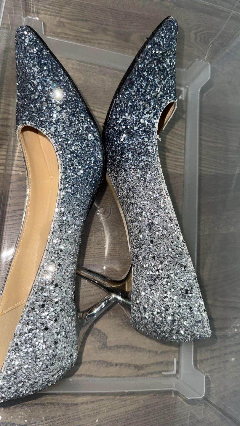 Jimmy Choo Glitter Heels Size 37