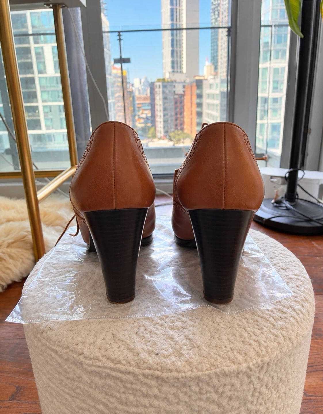 J Crew Brown Brogue Heels - photo 4