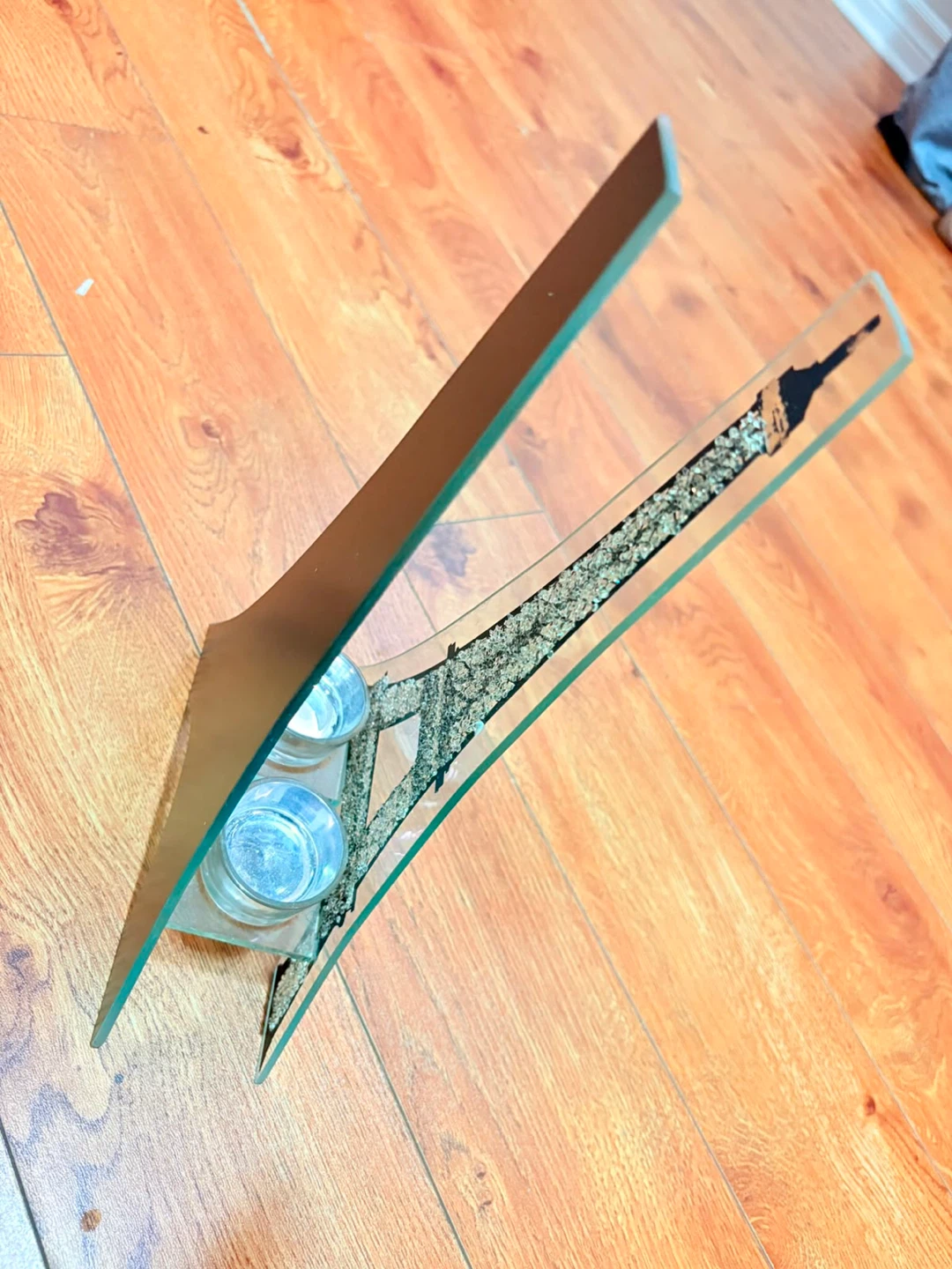 Eiffel Tower Glass Tealight Candle Holder - photo 2