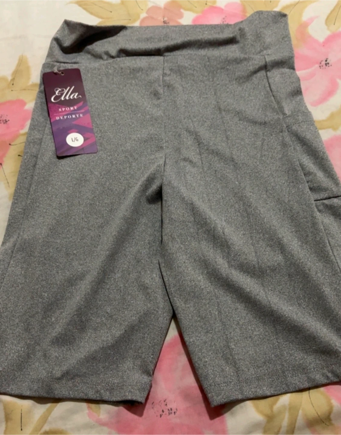 Ella Sport Grey Biker Shorts