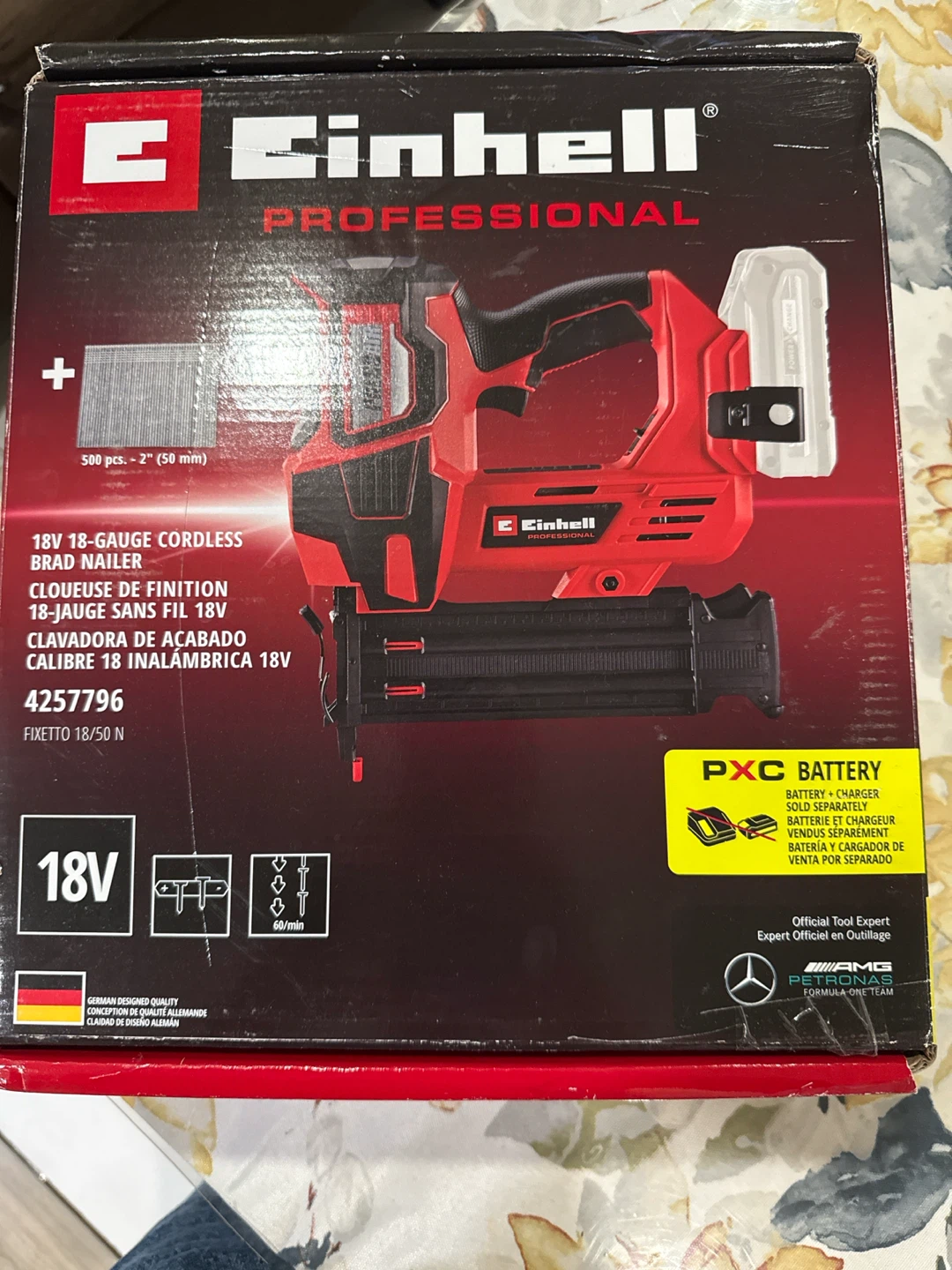 Einhell Professional Cordless Brad Nailer Fixetto 18/50 N - photo 4