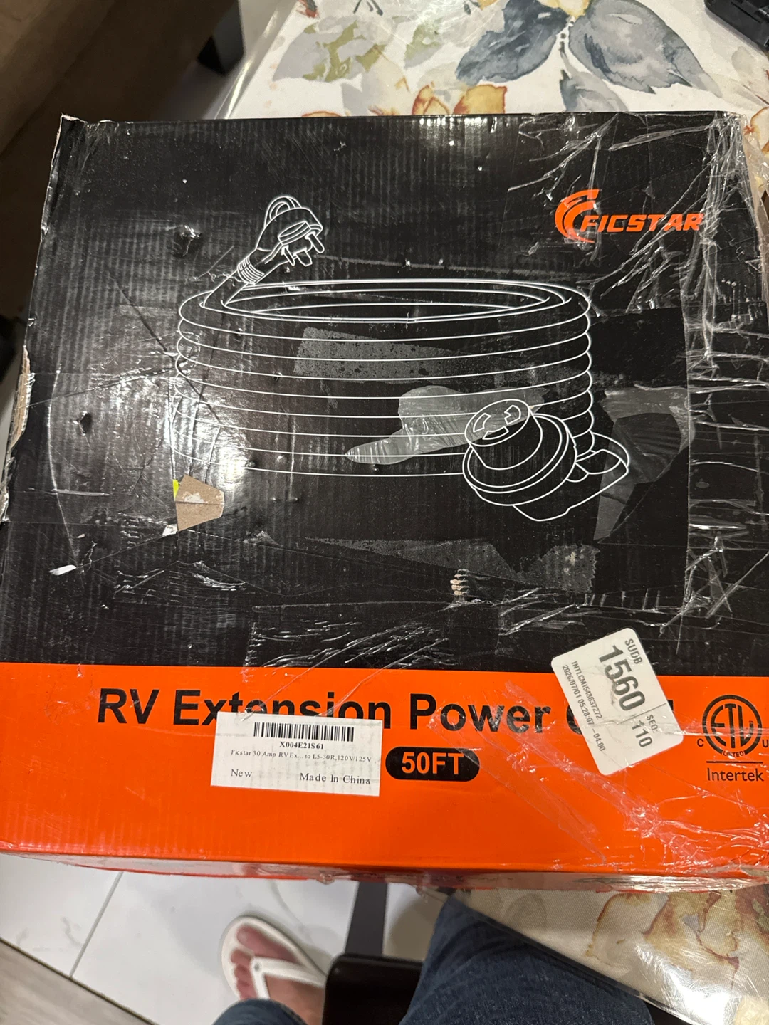 Ficstar 30A RV Extension Cord 50ft - photo 4