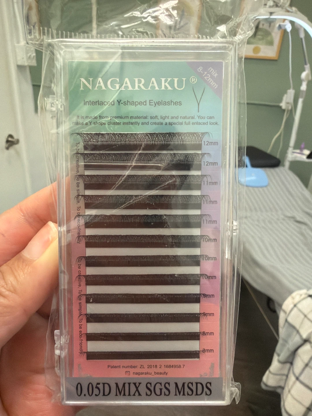 NAGARAKU D curl Y-shaped Eyelashes