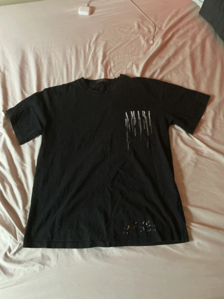 Amiri Drip Logo T-Shirt