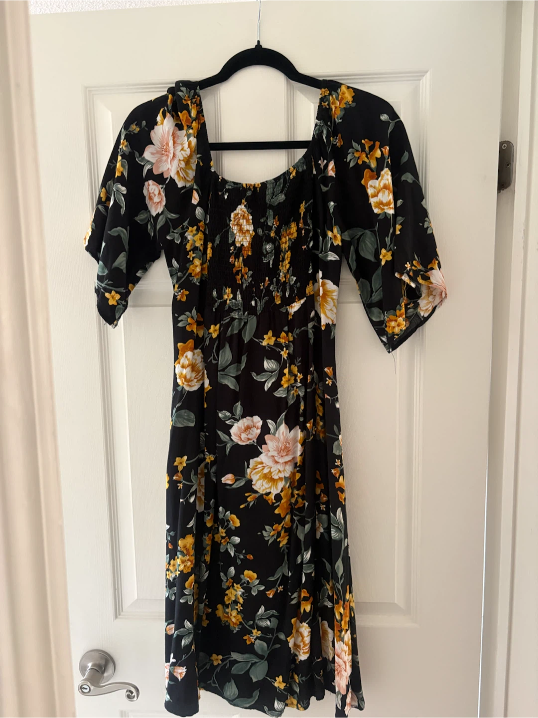 Indigo Rose Floral Midi Dress - Size M - photo 2