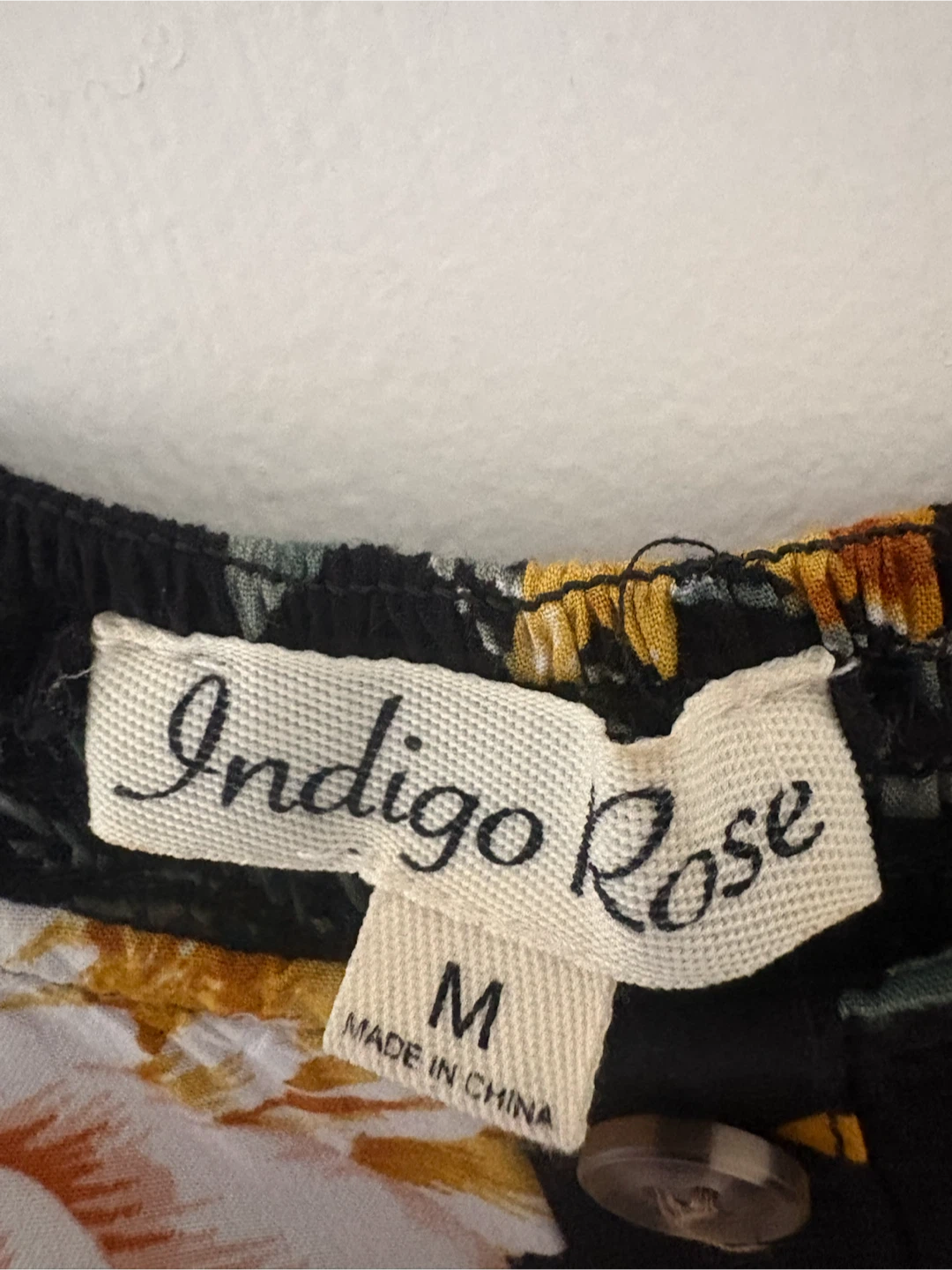 Indigo Rose Floral Midi Dress - Size M - photo 4