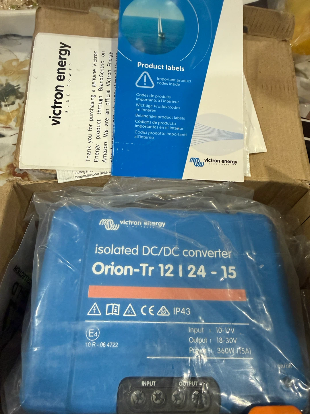 Victron Energy Orion-Tr 12/24-15 DC/DC Converter - photo 3