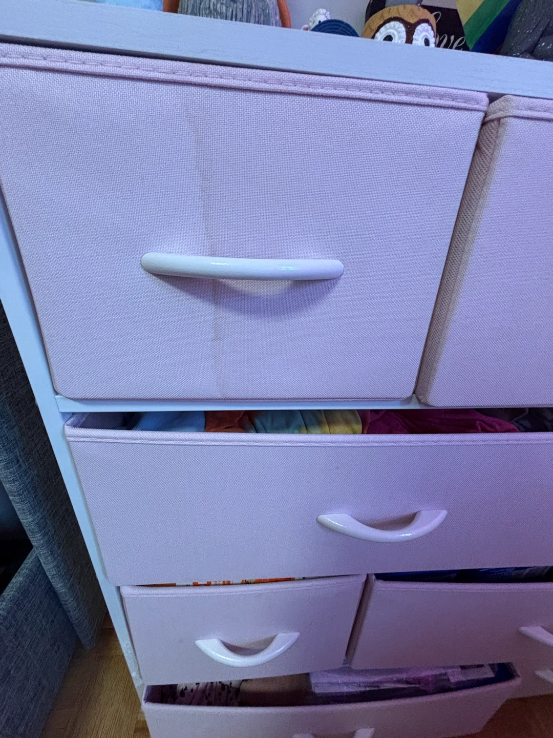 Pink Fabric Storage Drawer Bin - photo 2