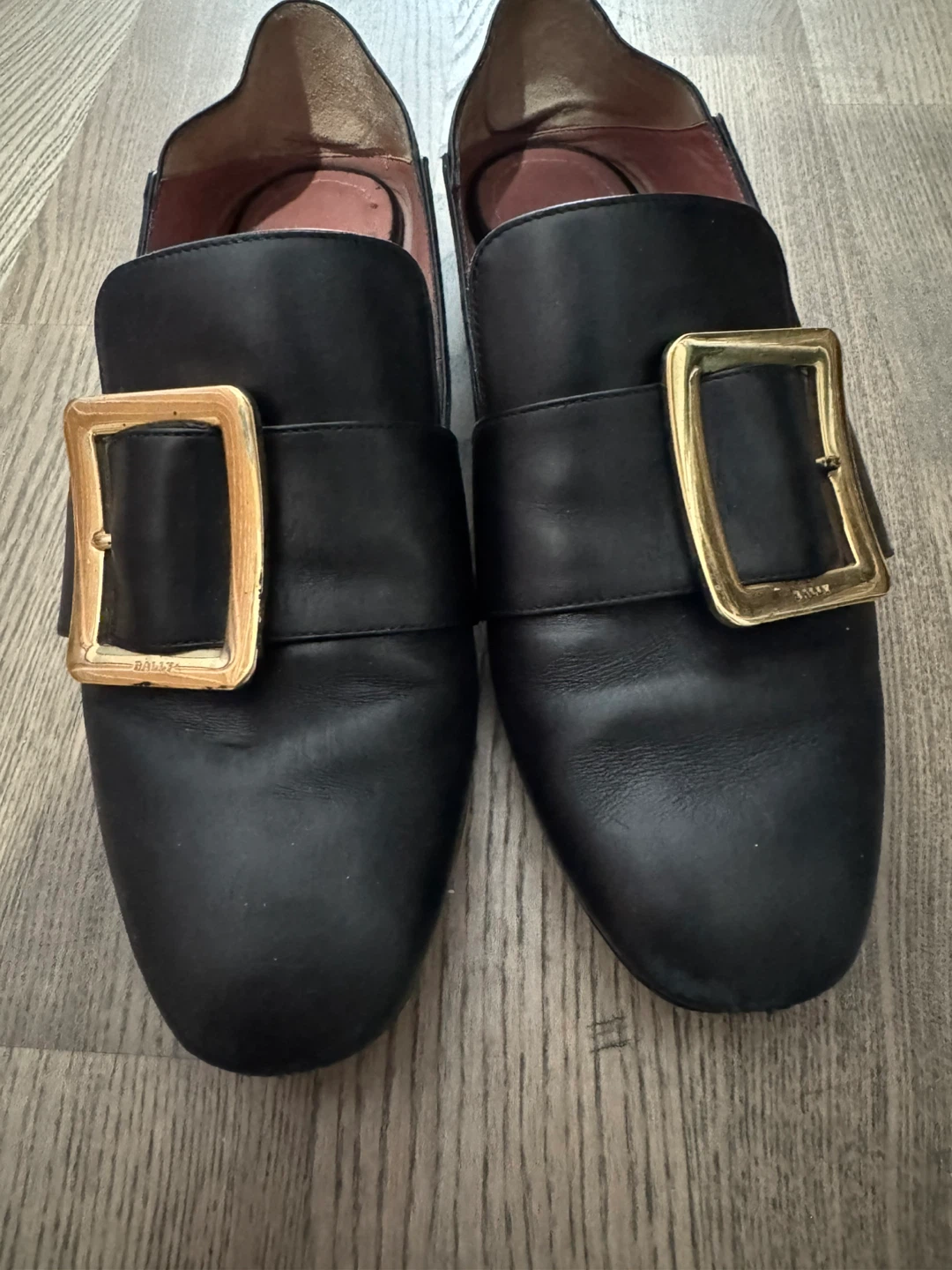 Authentic Bally Black Leather Loafers Size 7 - photo 3
