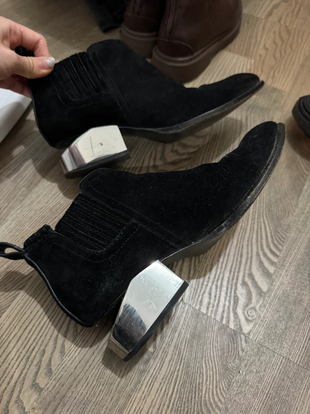 Authentic Alexander Wang Black Suede Boots - photo 3
