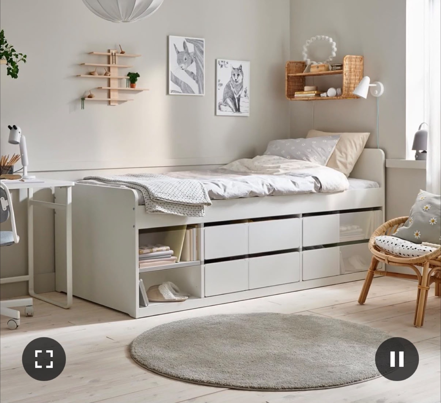 IKEA Slakt Bed Frame with Underbed Storage - photo 2