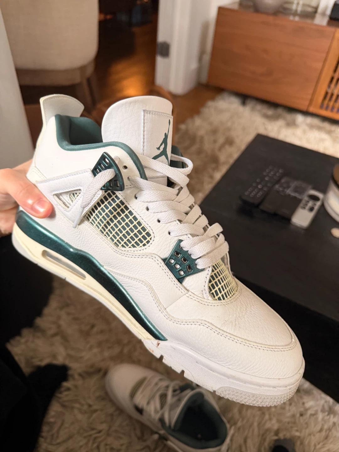 Size 11 Men Air Jordan 4 Retro ‘Oxidized Green’