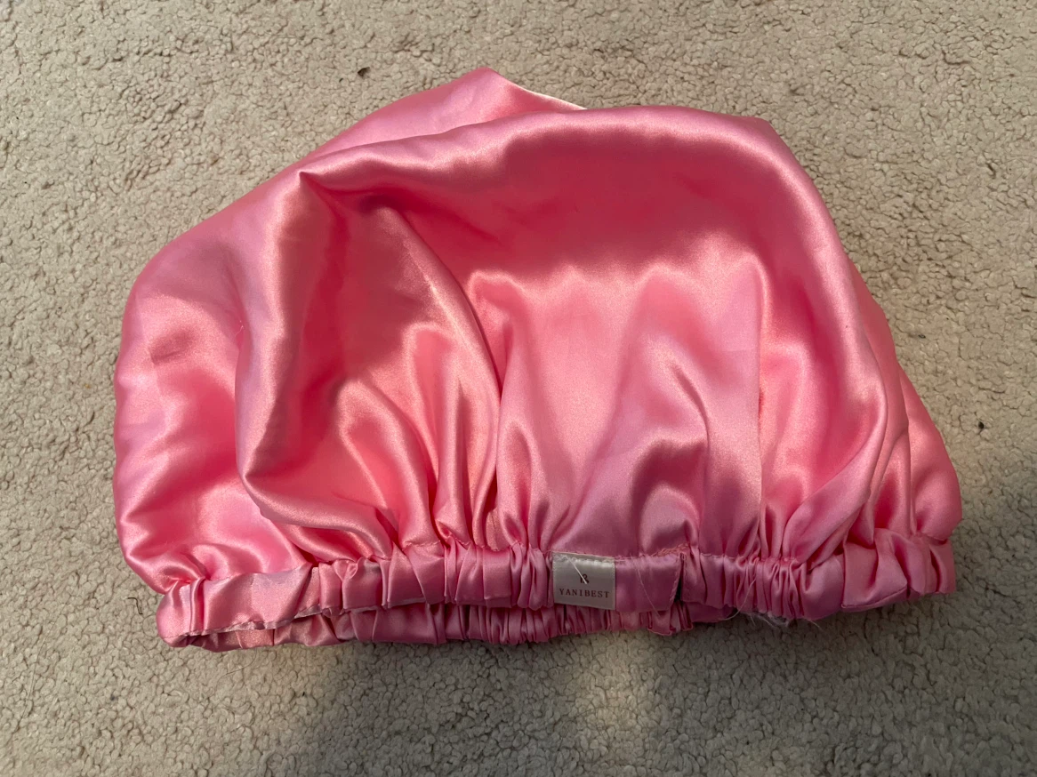 Pink Satin Sleep Bonnet