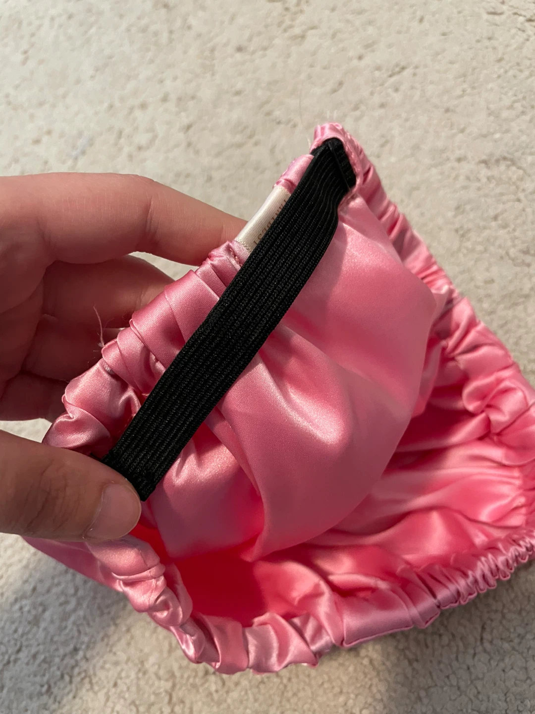 Pink Satin Sleep Bonnet - photo 2