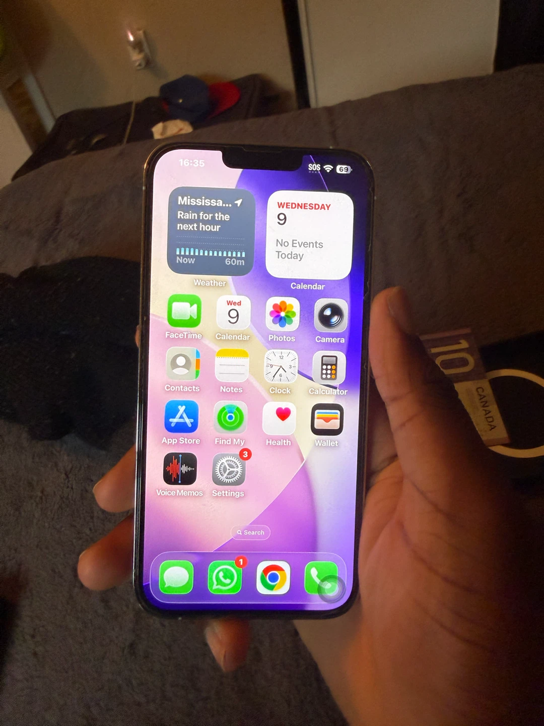 iPhone  13 pro max  sliver 128 go