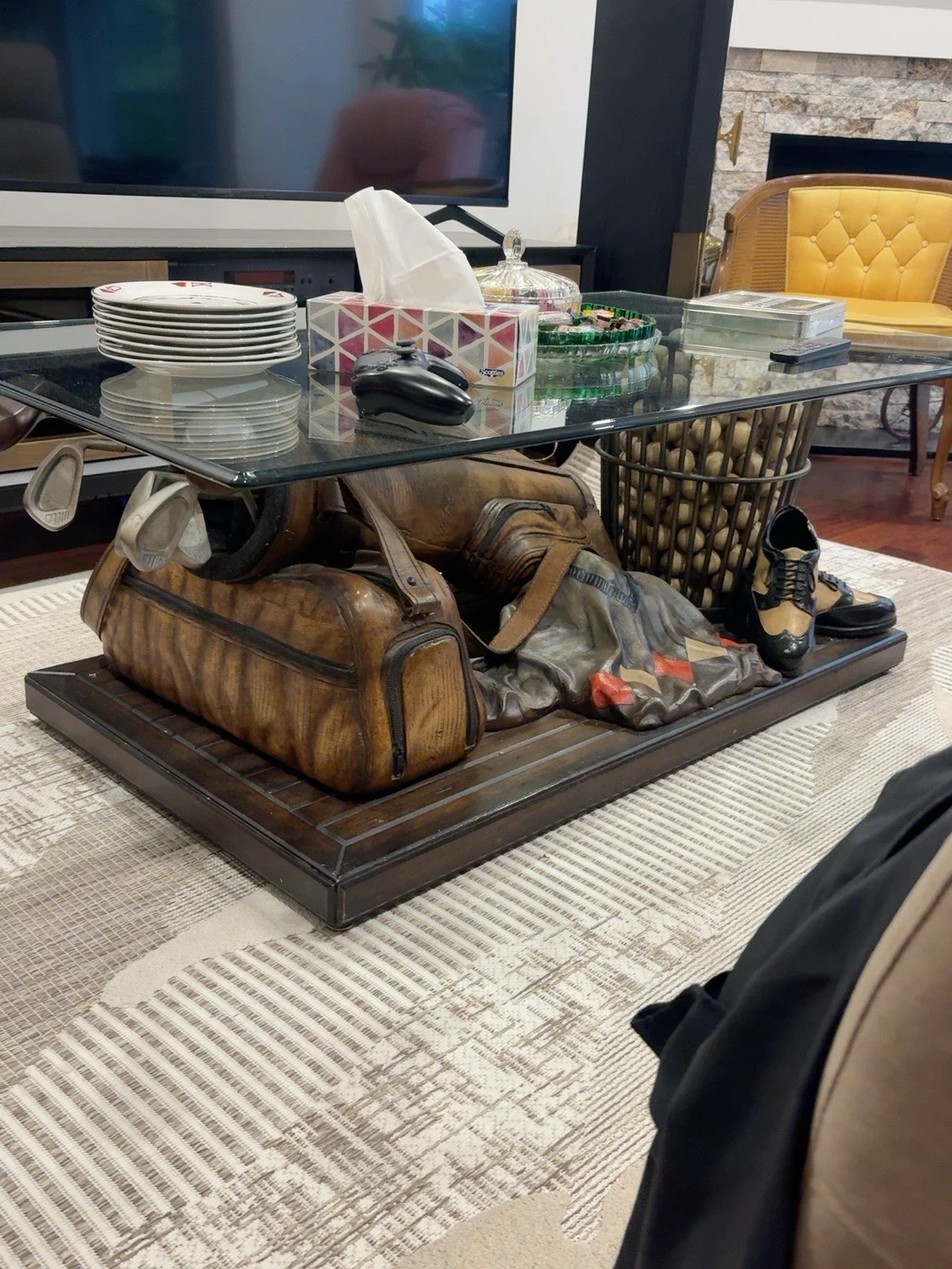 Novelty Golf Theme Coffee Table and console - photo 4