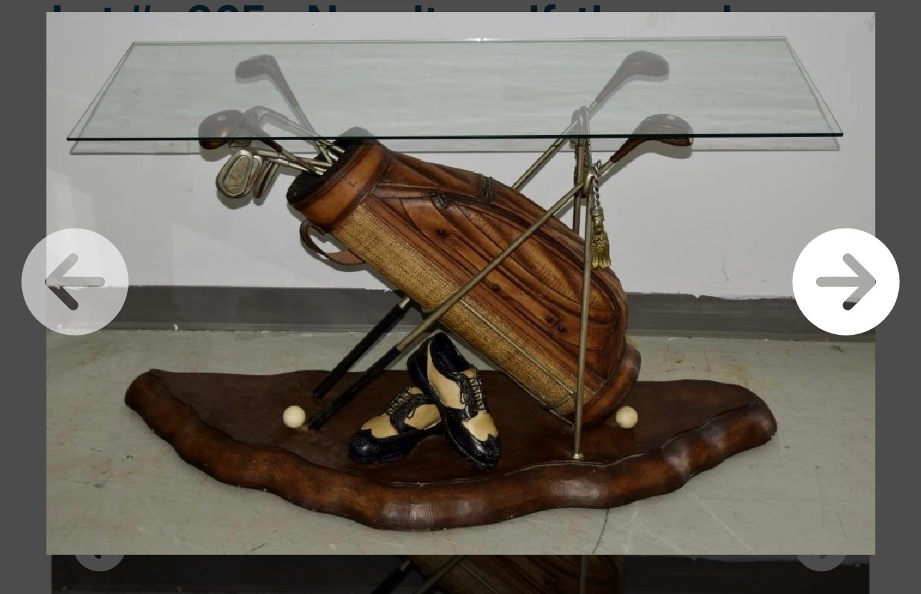 Novelty Golf Theme Coffee Table and console - photo 5